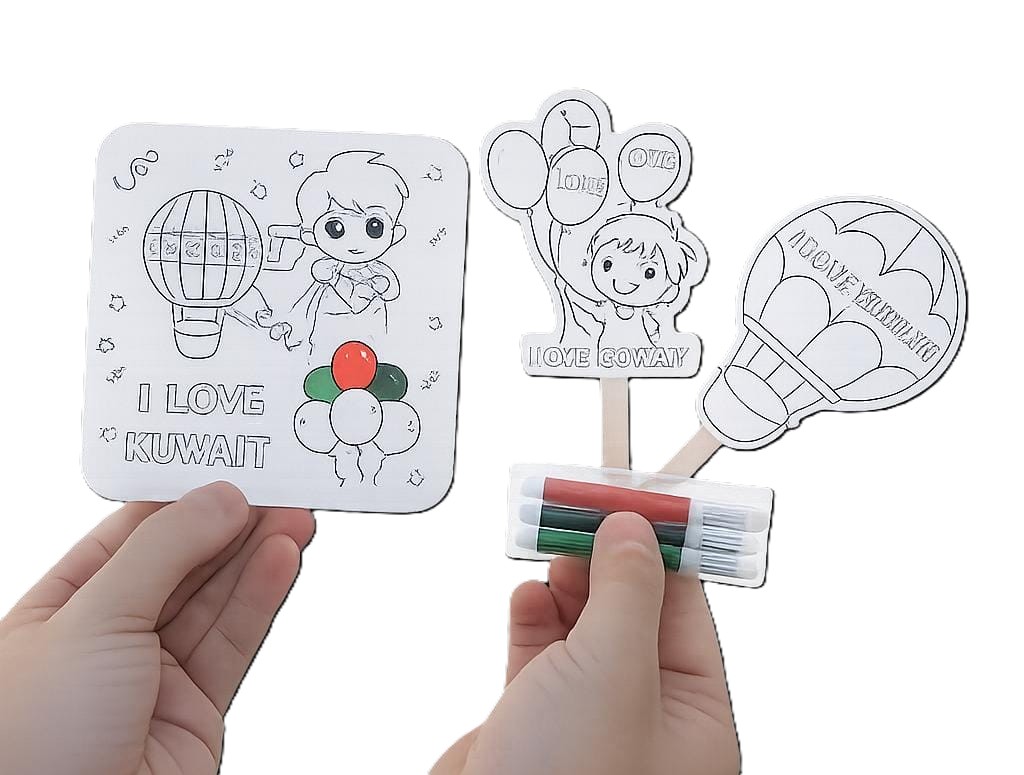 I Love Kuwait (Coloring)12 pc