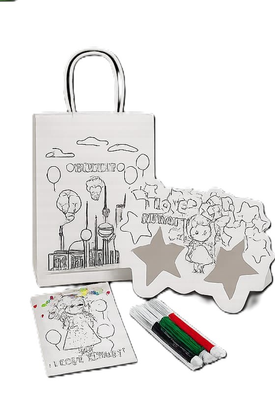 Goodie bag with colouring set(12 pc)
